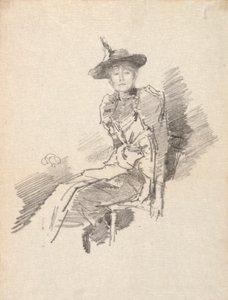 De gevleugelde hoed, 1890 door James Abbott McNeill Whistler