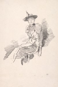 De Gevleugelde Hoed, 1890 door James Abbott McNeill Whistler