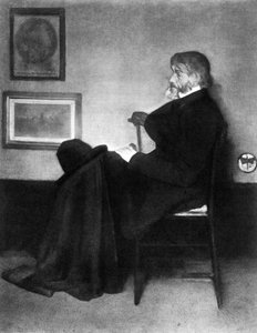 Thomas Carlyle, Schotse essayist, satiricus en historicus, ca. 1873 door James Abbott McNeill Whistler
