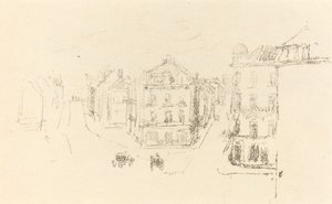 Proefschets: Grand Rue, Dieppe, ca. 1891