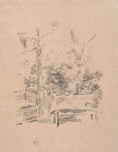 Tête-à-tête in de tuin, 1894 door James Abbott McNeill Whistler