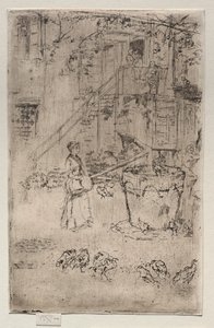 Kalkoenen, 1886 door James Abbott McNeill Whistler