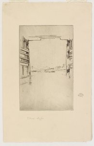 Onder Oude Battersea Brug, 1879 door James Abbott McNeill Whistler