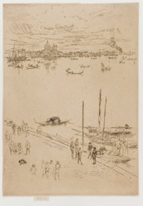 Rechtop Venetië door James Abbott McNeill Whistler