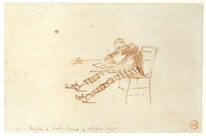 Walter Sickert (1860-1942) aan het schetsen, 1885