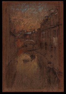 Winteravond, 1879-1880 door James Abbott McNeill Whistler