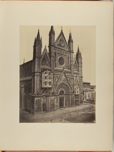 De gevel van de kathedraal van Orvieto door James Anderson