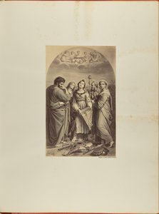 Rafaël, Heilige Cecilia. Bologna. gravure door James Anderson