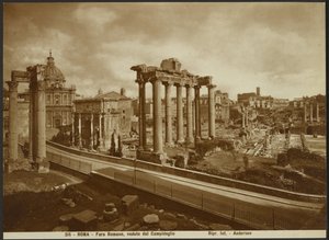 Het Forum Romanum, gezien vanaf de hoofdstad door James Anderson