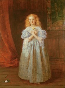 Het Meisje dat voor Van Dyck Zat, 1868 door James Archer