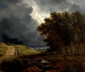De Rand van een Bos, Storm Opkomst, 1826 door James Arthur OConnor