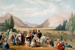 Overgave van Dost Mohammad Khan, Kabul, Eerste Anglo-Afghaanse Oorlog, 1838-1842 door James Atkinson