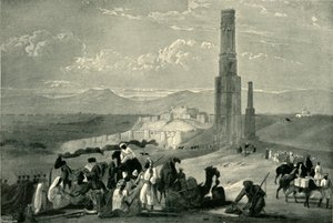 Het Fort en de Citadel van Ghazni en de Twee Minaretten, ca. 1840, 1901