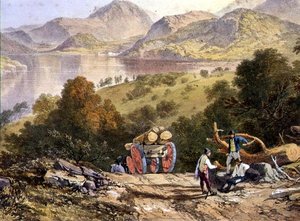 Ullswater, detail van een houtkapperskar, uit 