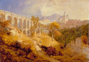 Het aquaduct bij Arricia, nabij Rome, 1866 door James Baker Pyne