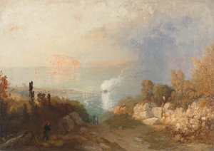 De ingang naar de Menai Straits door James Baker Pyne
