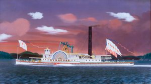 De raderstoomboot Syracuse door James Bard