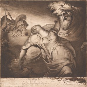 Koning Lear en Cordelia