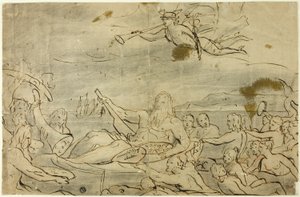 Studie voor Handel of de Triomf van de Theems