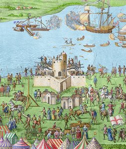 Het zinken van de Mary Rose tijdens de Slag bij de Solent, 1545, 1778