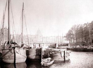 Kanaalboten, Rotterdam, 1898 door James Batkin