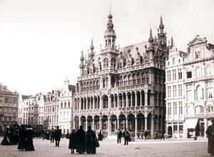 Marktplein, Brussel, 1898 door James Batkin