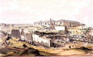 Bouw van het Stationaire Machinehuis, Camden Town, 28 april 1837, gegraveerd door de kunstenaar door James Bourne