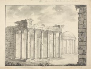 Ongeïdentificeerde Tempel Faustana (?) door James Bruce