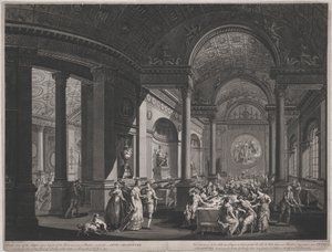 Fête Champêtre, 9 juni 1774 (binnen in de eetzaal)