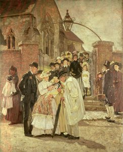 Doopzondag (South Harting, Sussex) 1887 door James Charles
