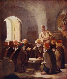 Avondmaaltijd onder de Fellahheen