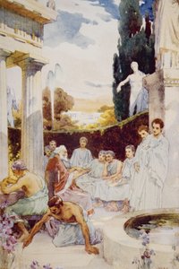 De Academie in Athene, illustratie uit 