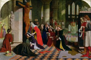 De afstand van koningin Elizabeth van Hongarije, 1850
