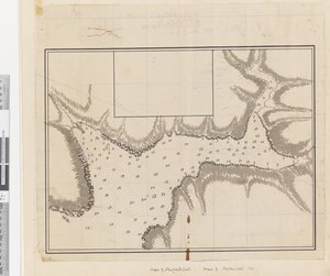 Een plan van de haven van Croque in Newfoundland door James Cook
