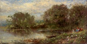 Landschap genaamd De Eikel, 19e eeuw door James Crawford Thom