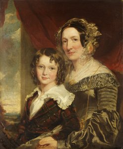 Mevrouw Margaret Moor en haar zoon Tom