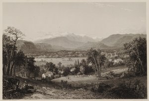 Mount Washington vanuit de vallei van Conway, naar John F. Kensett, gegraveerd door James Smillie, gedrukt door J. Dalton