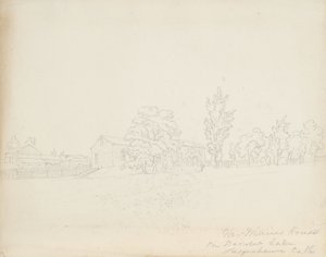 Huis van de heer Mains aan Derwent Lake, Susquehanna Co. Pa., 1843 door James David Smillie