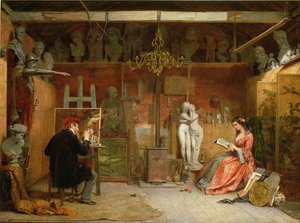 Het Atelier van de Kunstenaar door James Digman Wingfield