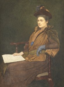 Miss Agnes Ashbee, 1890 door James Dromgole Linton