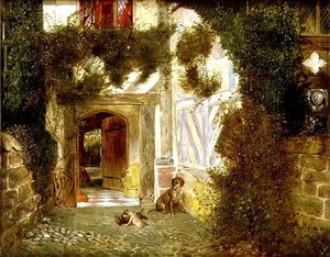 Oude boog bij Speke Hall, Liverpool door James Drummond