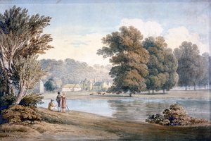 Allington Castle, nabij Maidstone, Kent, 19e eeuw