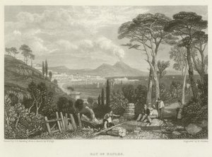Baai van Napels door James Duffield Harding