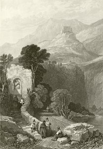 Klooster van Il Santo Cosimato, Tivoli, nabij Rome door James Duffield Harding
