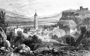 Fraga, Spanje, 1823 door James Duffield Harding
