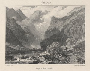 Gorge du Mont Terrible door James Duffield Harding