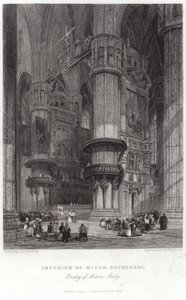 Interieur van de Kathedraal van Milaan door James Duffield Harding