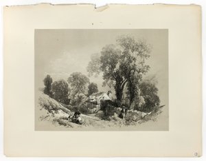 Bij Bettws y Coed, N. Wales, uit Picturesque Selections door James Duffield Harding