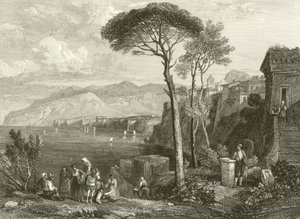 Vlakte en baai van Sorrento, Italië door James Duffield Harding