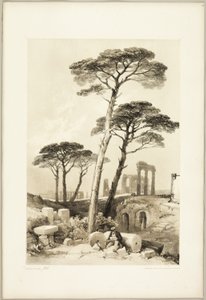 Steeneiken, uit Het Park en het Bos door James Duffield Harding